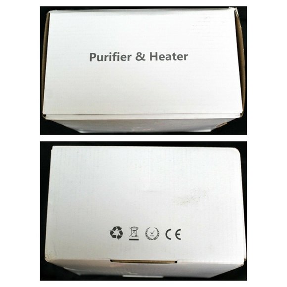 2-n-1 White Fan Space Heater and Air Purifier Small Portable Air Quality Heating - Picture 4 of 12